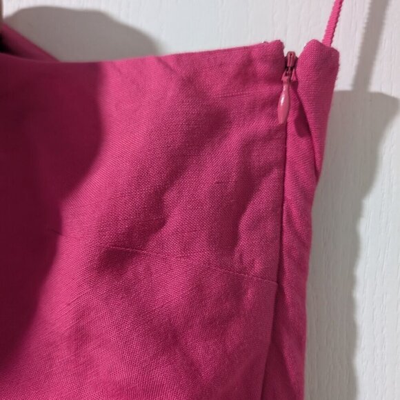 NEW! & Other Stories | Fringed One-Shoulder Midi Dress in Pink - Picture 9 of 13